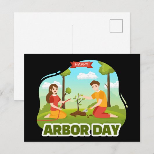 Briefkaart Arbor Day (Voorkant / Achterkant)