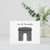 Briefkaart: Arc de Triomphe Briefkaart (Staand voorkant)