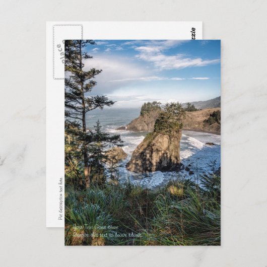 Briefkaart: Arch Rock Zee Stacks 4 Briefkaart (Voorkant / Achterkant)