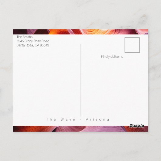 Briefkaart Arizona - Antelope Canyon (Achterkant)