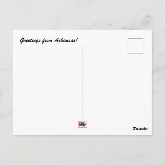 Briefkaart Arkansas (Achterkant)