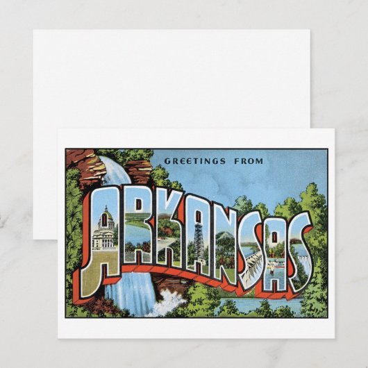  Briefkaart Arkansas (Voorkant / Achterkant)