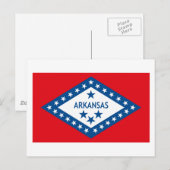 Briefkaart Arkansas Flag (Voorkant / Achterkant)