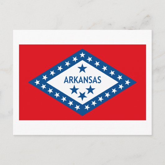 Briefkaart Arkansas Flag (Voorkant)