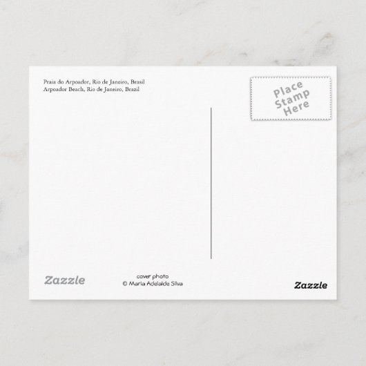 briefkaart "Arpoador Beach, Rio de Janeiro" (Achterkant)