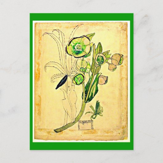 Briefkaart- Art-Charles Rennie Mackintosh 19 Briefkaart (Voorkant)