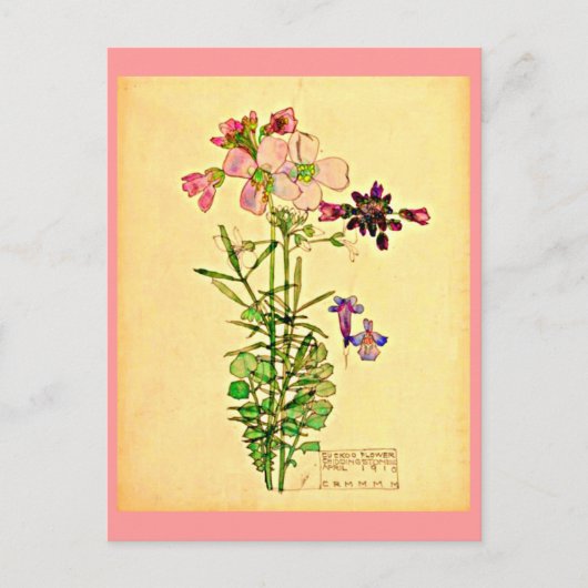 Briefkaart- Art-Charles Rennie Mackintosh 28 Briefkaart (Voorkant)