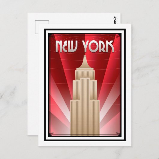 Briefkaart - Art Deco 1920 en 30 s (Voorkant / Achterkant)