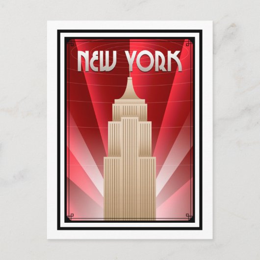 Briefkaart - Art Deco 1920 en 30 s (Voorkant)