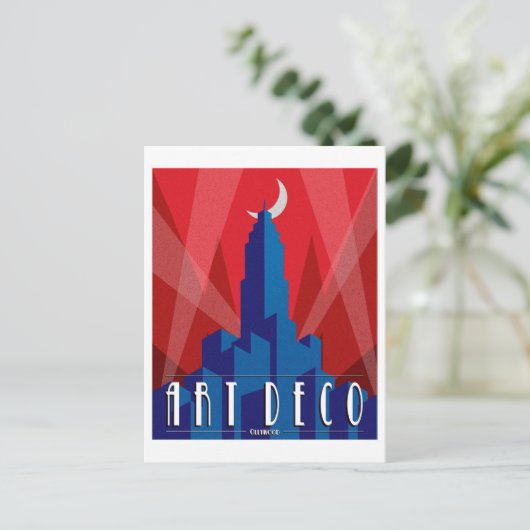 Briefkaart - Art Deco Empire State Building (Staand voorkant)
