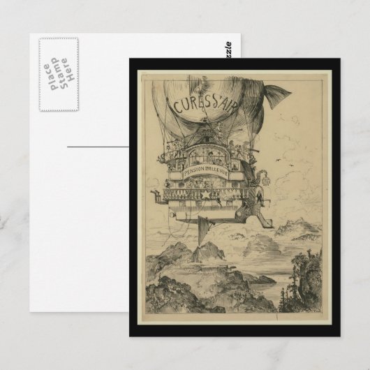 Briefkaart- Art-Hot Air-ballonnen 3 Briefkaart (Voorkant / Achterkant)