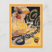 Briefkaart: Art Nouveau Café Briefkaart (Voorkant)