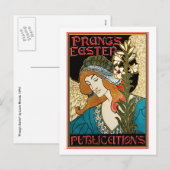 Briefkaart: Art Nouveau - L.Rhead - Prang's Easter Feestdagenkaart (Voorkant / Achterkant)