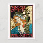Briefkaart: Art Nouveau - L.Rhead - Prang's Easter Feestdagenkaart (Voorkant)