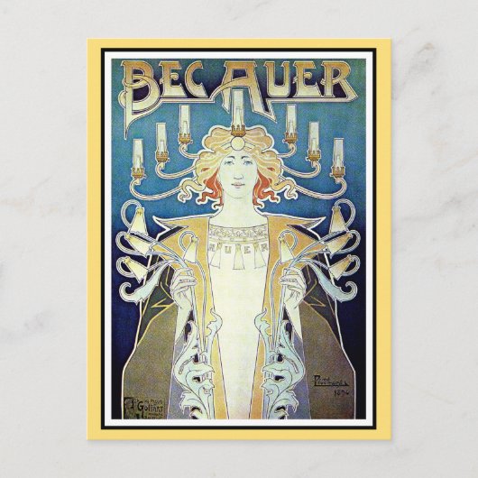 Briefkaart: Art Nouveau - Privat Livemont Briefkaart (Voorkant)