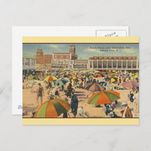 Briefkaart  Asbury Park (Voorkant / Achterkant)