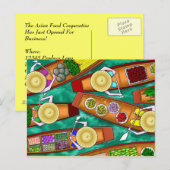 BRIEFKAART ~ ASIAN PRODUCT FOODS STORE OPEN BEDRIJ (Voorkant / Achterkant)