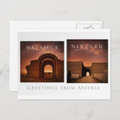 Briefkaart Assyria (Voorkant / Achterkant)