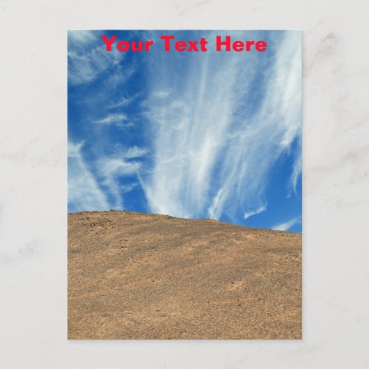  briefkaart Atacama-wolken (Voorkant)