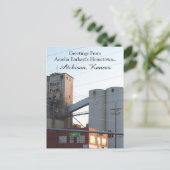 Briefkaart Atchison Kansas Hometown Amelia Earhart (Staand voorkant)