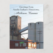 Briefkaart Atchison Kansas Hometown Amelia Earhart (Voorkant)
