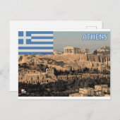 Briefkaart Athene (Voorkant / Achterkant)