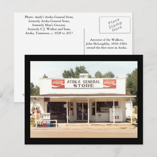 Briefkaart - Atoka, Tennessee (Voorkant / Achterkant)