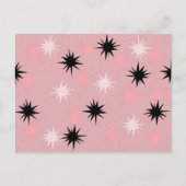 Briefkaart "Atomic Pink Starbursts" (Voorkant)