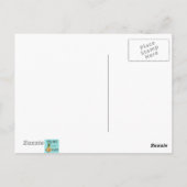 Briefkaart Atomic Turquoise Starbursts (Achterkant)