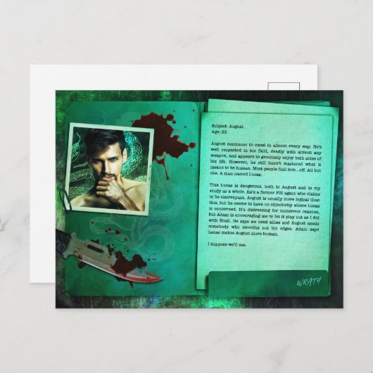 Briefkaart augustus (Voorkant / Achterkant)