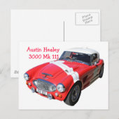 Briefkaart Austin+Healey+3000+Mk+111 (Voorkant / Achterkant)