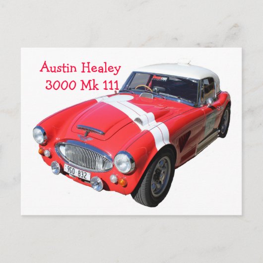 Briefkaart Austin+Healey+3000+Mk+111 (Voorkant)