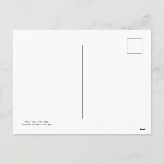 Briefkaart Australië (Achterkant)