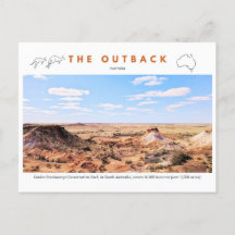 Briefkaart Australië De Outback