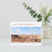Briefkaart Australië De Outback (Staand voorkant)