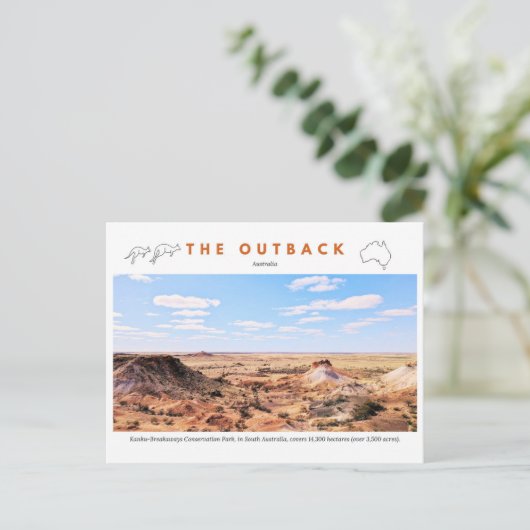 Briefkaart Australië De Outback (Staand voorkant)