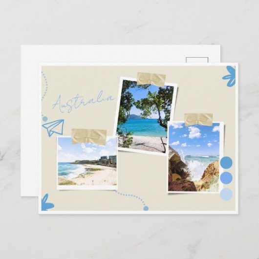 Briefkaart Australië Stranden (Voorkant / Achterkant)