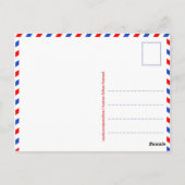 Briefkaart "Austrian Airlines" (Achterkant)