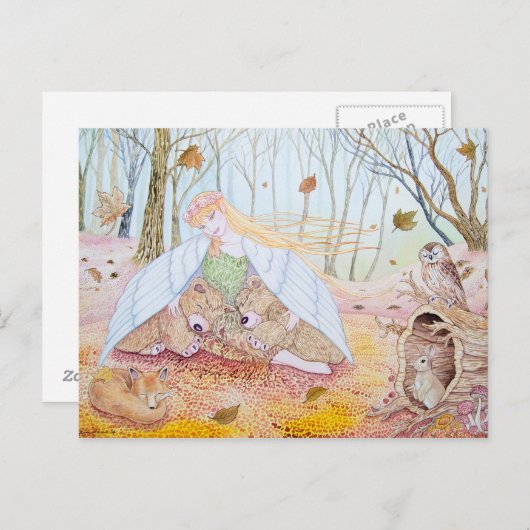 briefkaart "Autumn Breeze" (Voorkant / Achterkant)