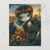 briefkaart "Autumn Katten" (Voorkant)