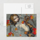 briefkaart "Autumn Mermaid" (Voorkant / Achterkant)