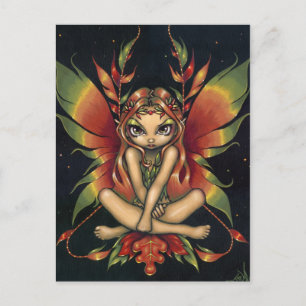 briefkaart "Autumn Night Fairy"