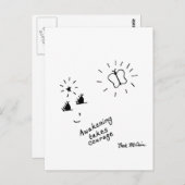 briefkaart 'Awakening neemt moed' (Voorkant / Achterkant)