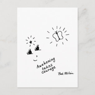 briefkaart 'Awakening neemt moed'