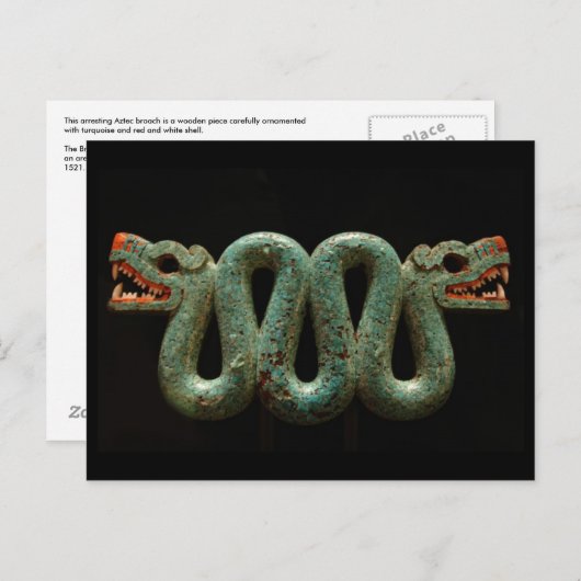 Briefkaart: Aztec serpent Briefkaart (Voorkant / Achterkant)