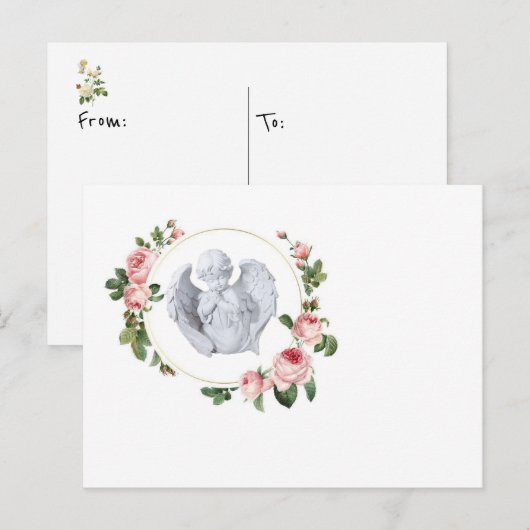 Briefkaart Baby Angel (Voorkant / Achterkant)