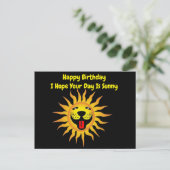 Briefkaart Baby Happy Birthday Sunshine (Staand voorkant)
