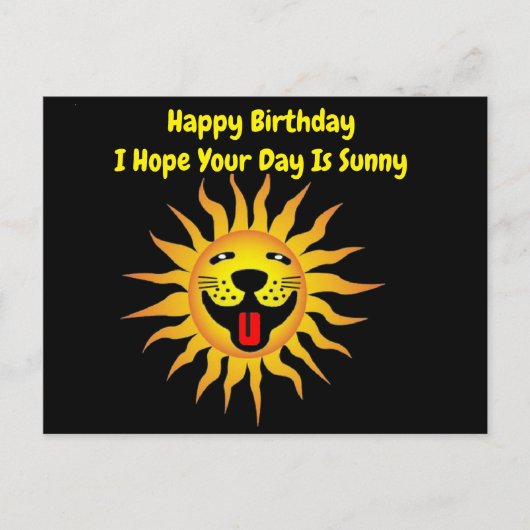 Briefkaart Baby Happy Birthday Sunshine (Voorkant)