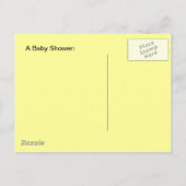 Briefkaart  Baby shower aankondigingen ballon (Achterkant)