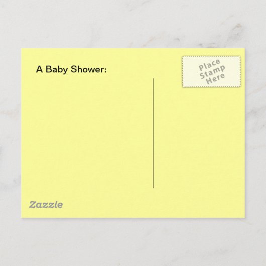 Briefkaart  Baby shower aankondigingen ballon (Achterkant)